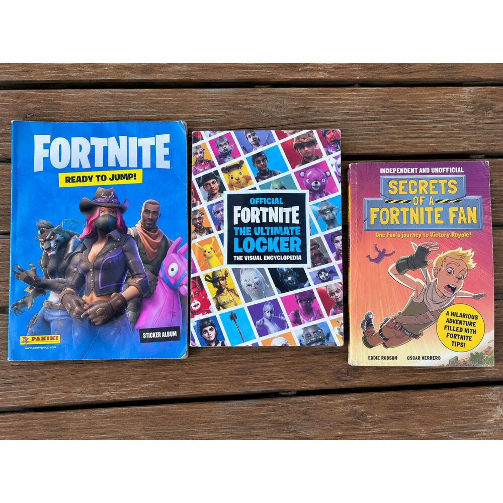 Fortnite Book Bundle Lot of 3 Ultimate Locker + Guides Gaming Books